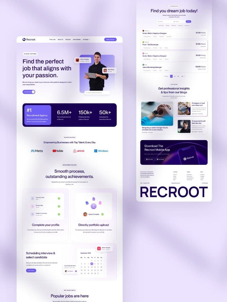 Conversion-focused website landing page designed by MA Digitals